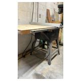 Table for Saws 38 inches inches tall and 60 inches wide by 37 inches deep