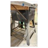 Table for Saws 38 inches inches tall and 60 inches wide by 37 inches deep