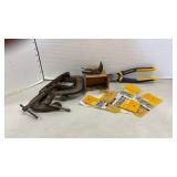 Clamps, tiny screws and Irwin Vice Grip Lineman Pliers