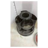 Organizer, safety glasses, magnet bowl and funnel