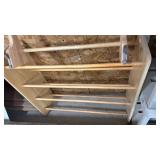 Two racks with dowel rods Many uses. Larger one is 33 inches tall