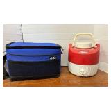 Small Artic Zone cooler and Small Coleman drink dispenser jug