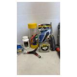 Miscellaneous Garage Items.  Socket set, measuring tape and more