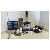 Pressure Roller, socket adapter set and more miscellaneous garage items