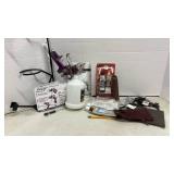 Gravity Feed Spray Gun and Holder, Chain, hooks and more
