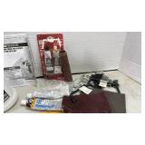 Gravity Feed Spray Gun and Holder, Chain, hooks and more