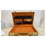Mid-Century Oak Document Box with Combination Locks