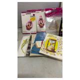 Bag of pens, Iron on designs, small inspirational books and more