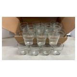 Small glass Candle Holders 37 pieces