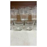 Small glass Candle Holders 37 pieces