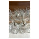 Small glass Candle Holders 37 pieces