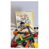 Two Dear God books, baby blocks and more toys