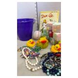 Two Dear God books, baby blocks and more toys