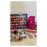 Political Button Collection, Plastic Tips, Boomz Speaker and More