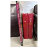 Bible with carrier, Methodist Hymnals, notebooks and more