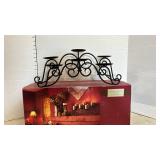 Decorative Black Iron 5-Candle Centerpiece