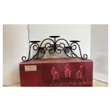 Decorative Black Iron 5-Candle Centerpiece