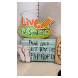 Fun pool and patio signs