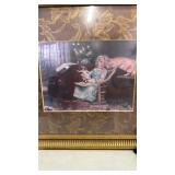 Framed Art 13 1/2 x 16 and a PARIS  wall hanging