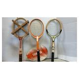 Three Tennis Rackets
