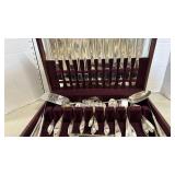 Nobility Plate Flatware Set in wooden box - Two different patterns
