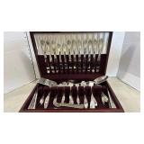 Nobility Plate Flatware Set in wooden box - Two different patterns