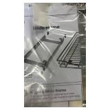Glide Frame, large metal basket and galvanized tray with handles