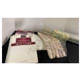 Sleeve board ironing board, panty hose and padded hangers