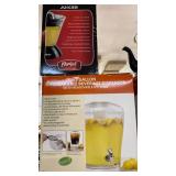 Juicer 34 oz and 3 gal beverage dispenser