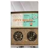 Griswold Patty molds, vintage apple corer and more