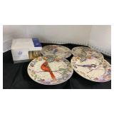 Decorative plates and drinking glasses