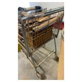 Misc wood in a grocery cart