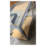 Rolling cart 31x36x24 and partial board