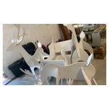 Sleigh with 3 reindeer 34x50x25 reindeer 60x38
