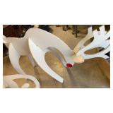 Sleigh with 3 reindeer 34x50x25 reindeer 60x38