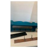 Wall-Mounted Coat Rack with Cast Iron Hooks and more 30 inches wide and smaller