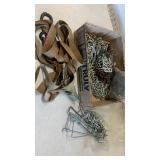 Chains, tie strap, peg board pegs and more