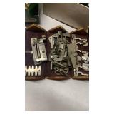 Vintage Singer Sewing Machine with Attachments