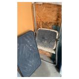 Outdoor boot tray and Cosco step ladder