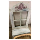 Faux window shelf decor 27x17 and lunch tray