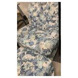 Hickerson furniture upholstered chair and ottoman