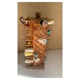 Wooden Thread Spool Holder Stand