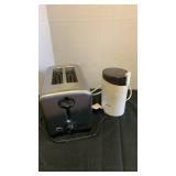 Cooks toaster and Krupa coffee grinder