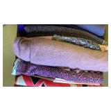 Fabric, purples and pinks