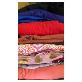 Assorted Fabrics including Gold hearts