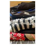 Fabrics, mostly blacks