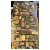 Rubber stamps in case