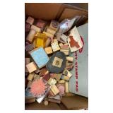 Rubber stamps and pad