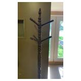 Wooden coat rack 6 ft tall