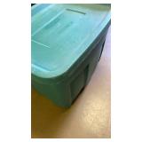 Fabrics, whites and beiges in bin